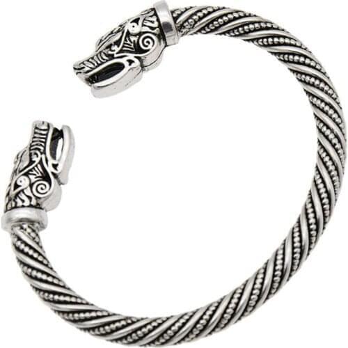 Dragon Head Viking Bracelets Men Indian Jewelry Bangle Accessories Women Wristband Cuff Bracelet Jewelry Vintage Retro Classic