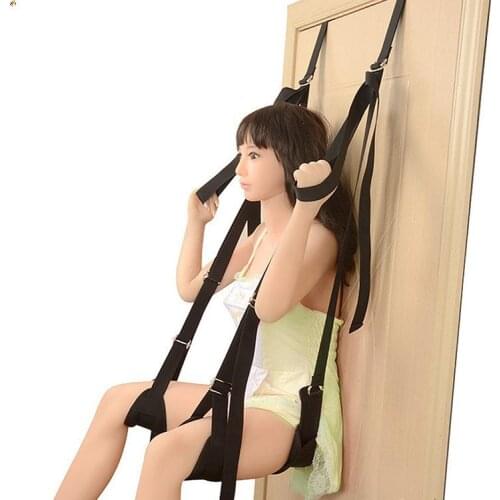 Couples Sex Swing Soft Seat And Leg Pad Indoor Sex Love Flirt Hanging Door Swing Adult Sex Toys Sex Furniture