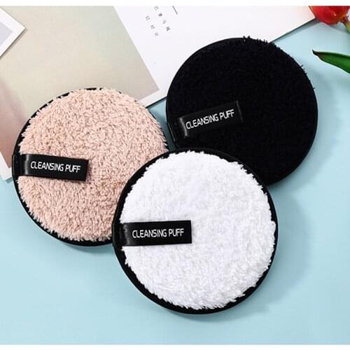 1PC Soft Microfiber Makeup Remover Towel Women Reusable Cleansing Cloth Pads Face Cleaner Plush Puff Tools