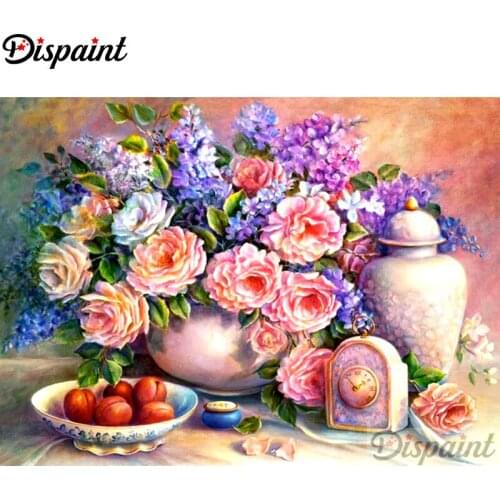 Dispaint Full Square/Round Drill 5D DIY Diamond Painting "Flower fruit" Embroidery Cross Stitch 3D Home Decor A10841