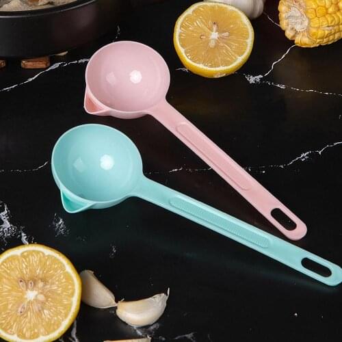 Plastic Long Handle Soup Oil Separator Home Kitchen Filter Oil Skimmer Colander Filtering Spoon Kitchen Accessories