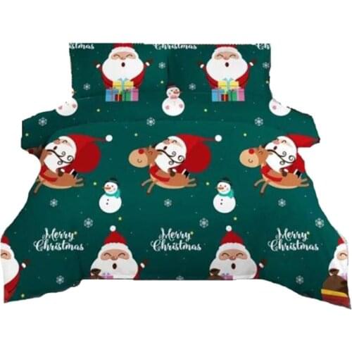 Christmas Theme 3-in-1 Bedding Duvet Cover Sets for Bedroom Decor