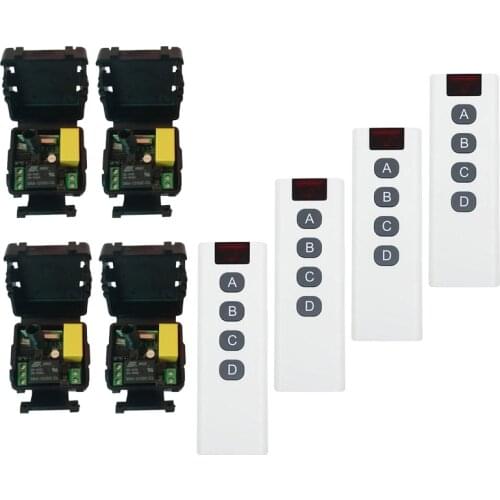 RF mini Wireless Remote Control switch AC 220 V 1 channel 10A Receiver transmitter Street lamp/wardrobe lighting power on