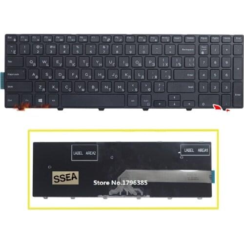 SSEA New Russian RU Keyboard For Dell Inspiron 15 3000 3541 3550 3542 3543 5542 5545 15-5547 15-5000 Keyboard Free Shipping
