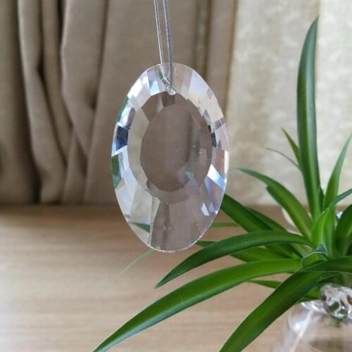K9 50mm Glass Crystal Pendants Clear Birds Nest Chandelier Crystals Prisms Hanging Ornament Decoration Accessories