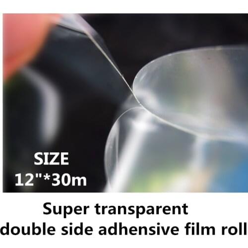 12"*30m Super transparent double sides adhesive for Lenticular use 0.31m width