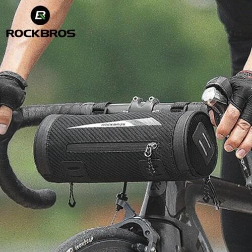 ROCKBROS Bicycle Bag Large Capacity Backpack MTB Road Cycling Frame Tube Bag Front Bicycle Portable Handlebar Pannier MTB Bag