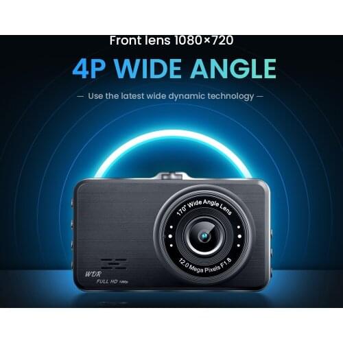 HD 1080P Dash Cam Video Recorder Driving For Car DVR Dashboard Camera 3 inch Cycle Recording Night Wide Angle Dashcam Video