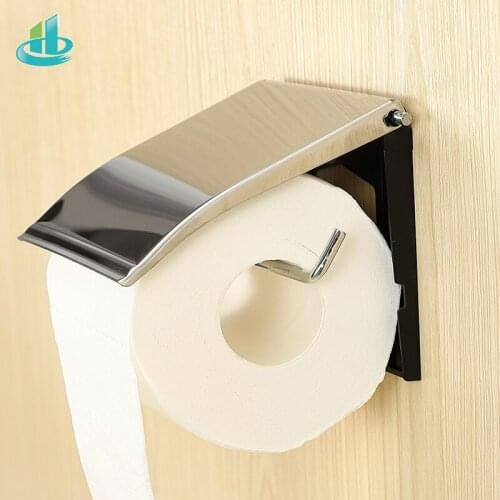 1pc Durable Rolling Paper Holder Plastic Suction Cup Rack Punch-free Bathroom Toilet Gadget Easy Toilet Paper Towel Holder