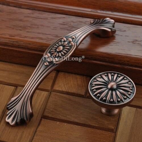 10PCS European Retro Vintage Antique Solid Kitchen Cabinet Door Handles Cupboard Wardrobe Drawer Cabinet Pulls Handles and Knobs