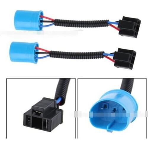 20pcs 9007 Male to H4 female lamp holder converter adaptor