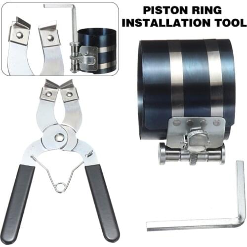 3Pcs/Set Piston Ring Compressor Plastic Rubber Handle Cover Wrench Caliper Ratchet Pliers Expander Engine Tools for Auto Repair