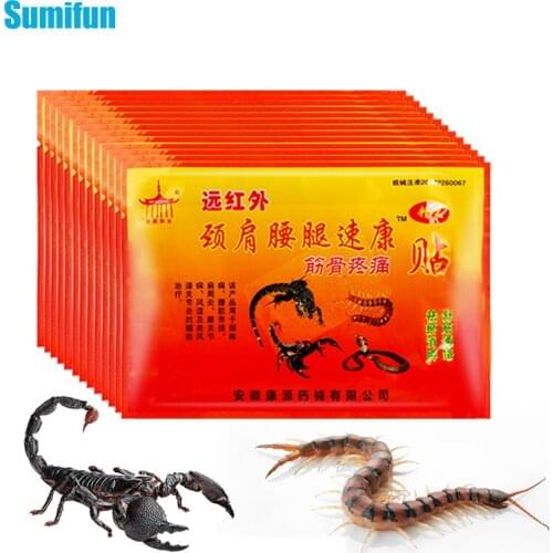 48pcs Scorpion Venom Pain Relief Plaster Arthritis Orthopedic Rheumatism Joint Shoulder Knee Orthopedic Sticker Medical Patch