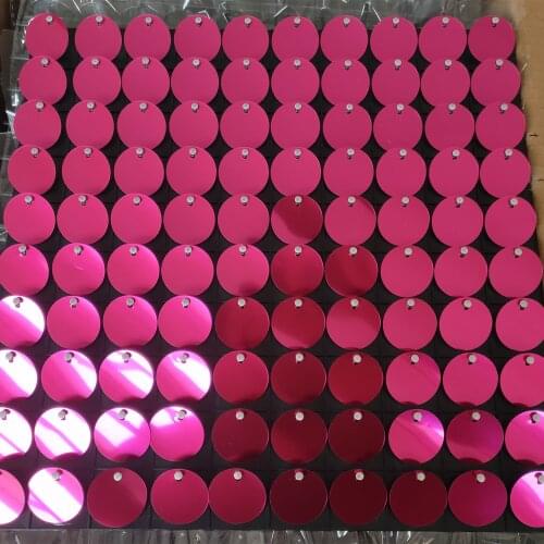 60pcs 30*30cm Background Boards with Hot Pink Sequins For Wedding Backdrops Stage Air Active Panels Rose Red Sequins Wall