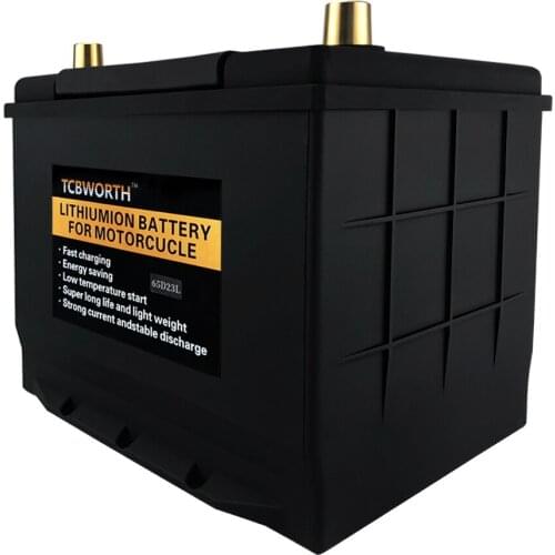 65D23L/R LifePO4 12.8V 60Ah CCA1100 Lithium Ion Phosphate Battery For Car Engine Starter Battery Ignition Balanced Bms Starter