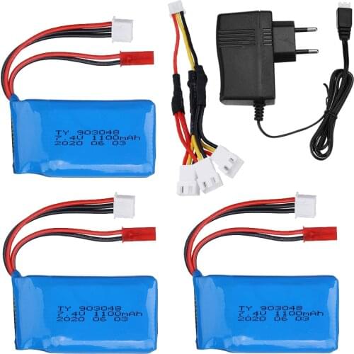 7.4V Battery for Wltoys A949 A959 A969 A979 K929 RC Cars LiPo Battery 7.4V 1100mah Battery For RC wltoys 903048 Car Accessories