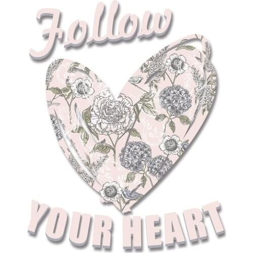 Flowers and Heart Patches for Kids Clothing Jacket Ironing stickers Heat Transfer PVC Patch Custom own design