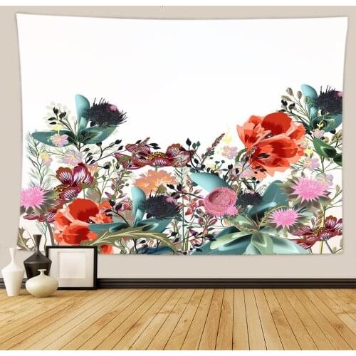 Flower painting pattern Tapestry Wall Hanging Dorm Decor Art Wall Tapestry Hippie Wall Carpet Psychedelic Tapestry 95x73cm