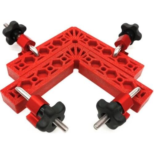 Woodworking 90 Degrees L-Shaped Auxiliary Fixture Carpenters Square Right Angle Positioning Ruler Splicing Board Fixing Clip