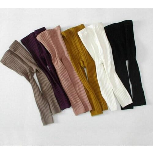 Kid Leggings For Girls Cotton Infant Baby Toddler Newborn Boys Solid Casual Stockings Children 0-5T Winter Warm Pantyhose