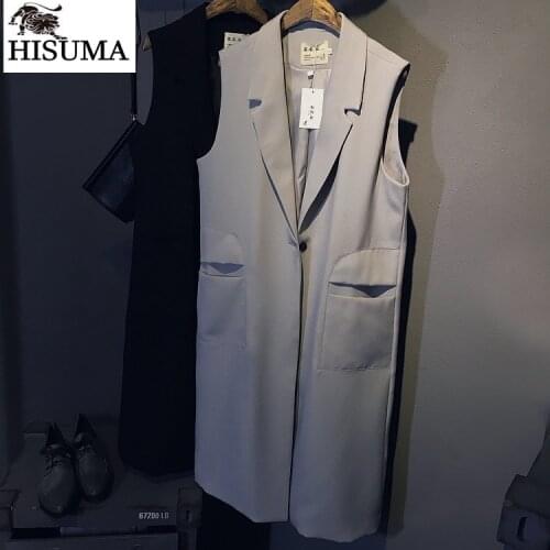Женские длинные жилеты HISUMA China At AliExpress