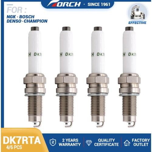 China Original TORCH Spark Plugs DK7RTA Alternative Glow Plugs For Denso XU22EPRU NGK ZKER6A-10EG Bosch Y6LER02 Beru Z293
