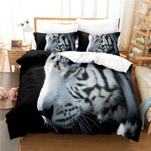 Tiger Bedding Set For Bedroom Soft Bedspreads For Bed Home Comefortable Duvet Cover Quality Quilt Cover And Pillowcase