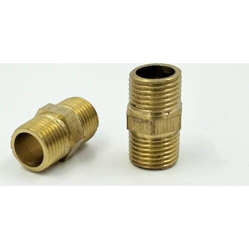 10pcs/lot Male straight Connector 1/8'' Brass fittings