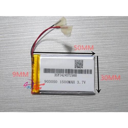 Best battery brand 3.7V 903048 polymer lithium battery 903050 1500MAH electronics enough electronic products mobile devices