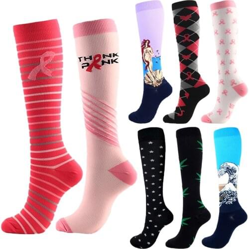 Compression Socks Riding Long Compression Stockings Halloween Dogs Animal Pattern Printed Socks Care Exercises To Find women