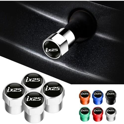 4pcs New Auto Wheel Tire Valve Stem Caps Cover For HYUNDAI IX25 Solaris I30 Creta Ix35 I40 IX20 Veloster Car Accessories