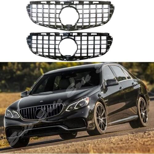 Car Front Racing Billet Bumper Grille Upper Facelift Grill For Mercedes-Benz E-Class W212 2014 2015 2016