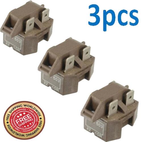 3pcs/lot UNIVERSAL Refrigerator Compressor Overload Start Relay Compatible MOST BRAND