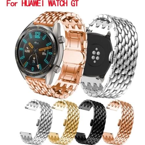 20mm/22mm Watch band for Samsung gears3 / Galaxy watch 46mm / Huawei gt2e glory watch dragon Alloy metal smart watch wristband