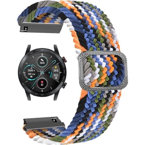 Nylon Watchband for HONOR Magic 2 42mm 46mm Watch Elastic Adjustable Wrist Strap for Honor ES GS Pro Stratos Watch Band 20 22mm