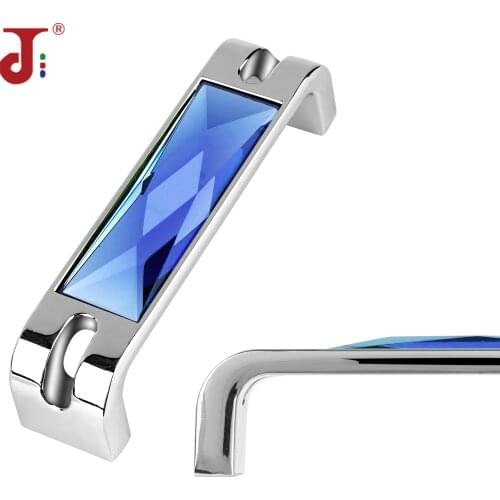 Luxury Crystal Knobs Wardrobe Cabinet Handle For Furniture Sliding Glass Door Pull Kitchen Room Handles Contracted Decoration