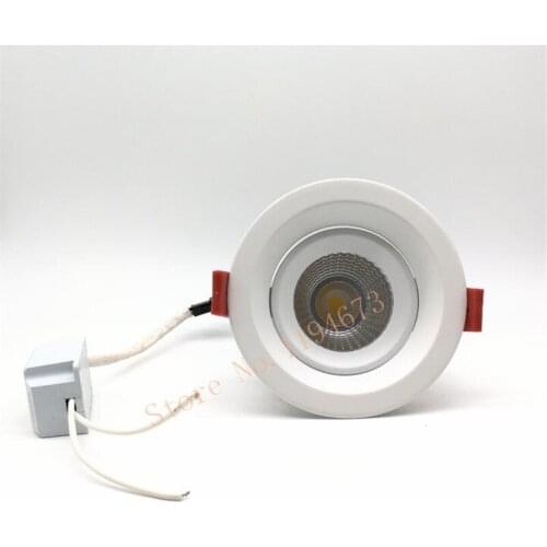 LED Downlights AC85-265V 10W/12W LED Dimmable Downlight COB LED Ceiling lamp recessed down light lamp Free shipping