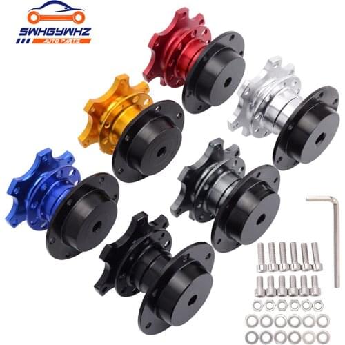 Universal Steering Wheel Quick Release Hub Boss Kit Wheel Hub Adapter For 6 hole Steering Wheel Hub