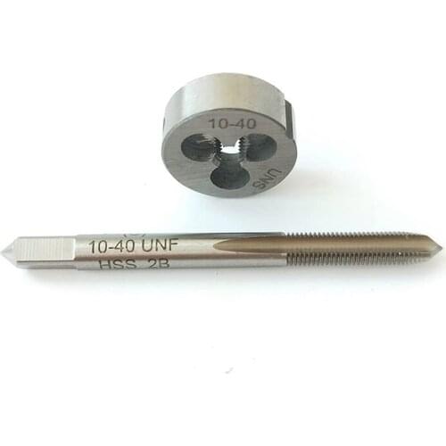 10-40 HSS Taper RIight Hand Thread Tap And Round Thread Die Set