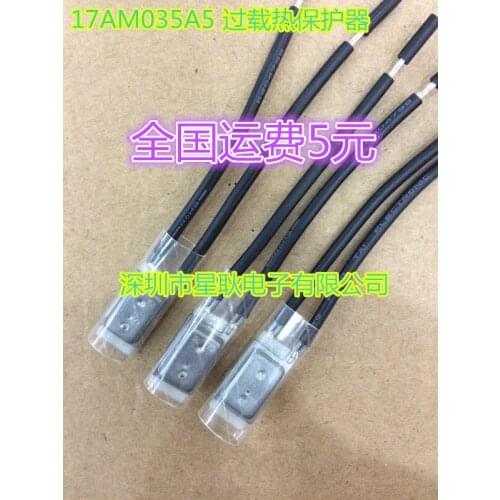 5pcs/17AM Thermal protector 17AM035A5 140 degree Normally closed Thermostat Temperature control switch