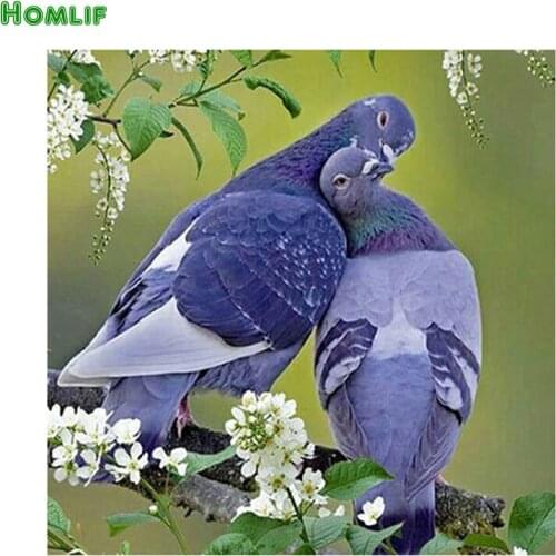 5d diy Diamond painting Cross Stitch kit diamond embroidery round&square Pigeon animals picture diamond mosaic wall sticker gift