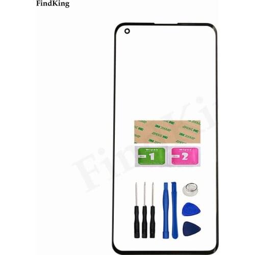 6.7" New Front Outer Glass For Oppo Find X3 X3 Pro Front Glass LCD Outer Panel Top Lens Cover