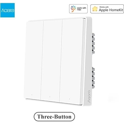 Aqara D1 Smart Wall Switch Zigbee With Neutral Fire Wire Zero Line Wireless Switch Light Remote Control For MiHome Apple Homekit