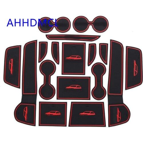 Car Anti-Dirty Pad Door Groove Gate Slot Cup Armrest Storage Pad Mat For Mitsubishi Outlander 2013 2014 2015 2016 2017 2018