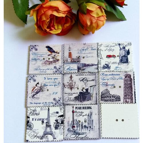 Wood buttons 100pcs Wooden plaque animal cartoon button for decorative scrapbook buttons for Craft Scrapbooking