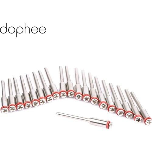 Dophee 100pcs New Dental Lab Polishing Shank Diameter 2.35mm 3/32" Dental Lab Polishing Shank Mandrel Burs Rotary Tool Accessory
