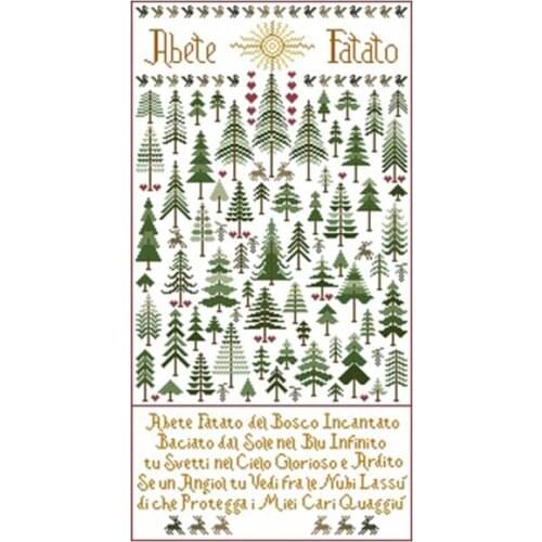 Cedar Reindeer patterns Counted Cross Stitch 11CT 14CT 18CT DIY wholesale Chinese Cross Stitch Kits Embroidery Needlework Sets