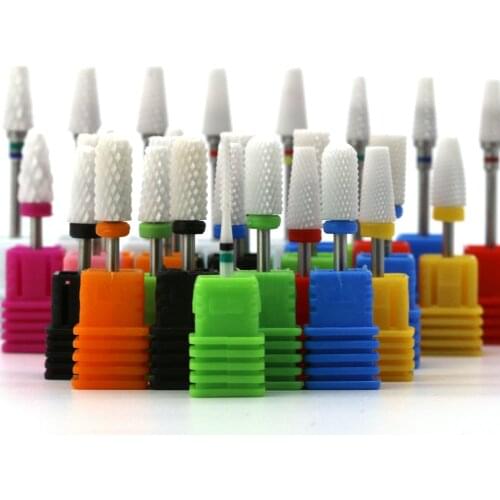 Ceramic Nail Drill Bit For Electric Manicure Machine Accessories Nail Art Tools Electric Manicure Cutter Nail Drill