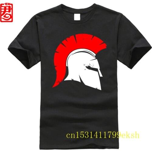 Mans t-shirt Spartan Corinthian Greek Helmet T-shirt-Rose womans shirt