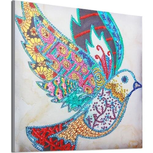 5D DIY Special Shaped Diamond Painting Bird Fashionable Atmosphere Cross Stitch Kit Home Bedroom Decor for Living Room Bedroom